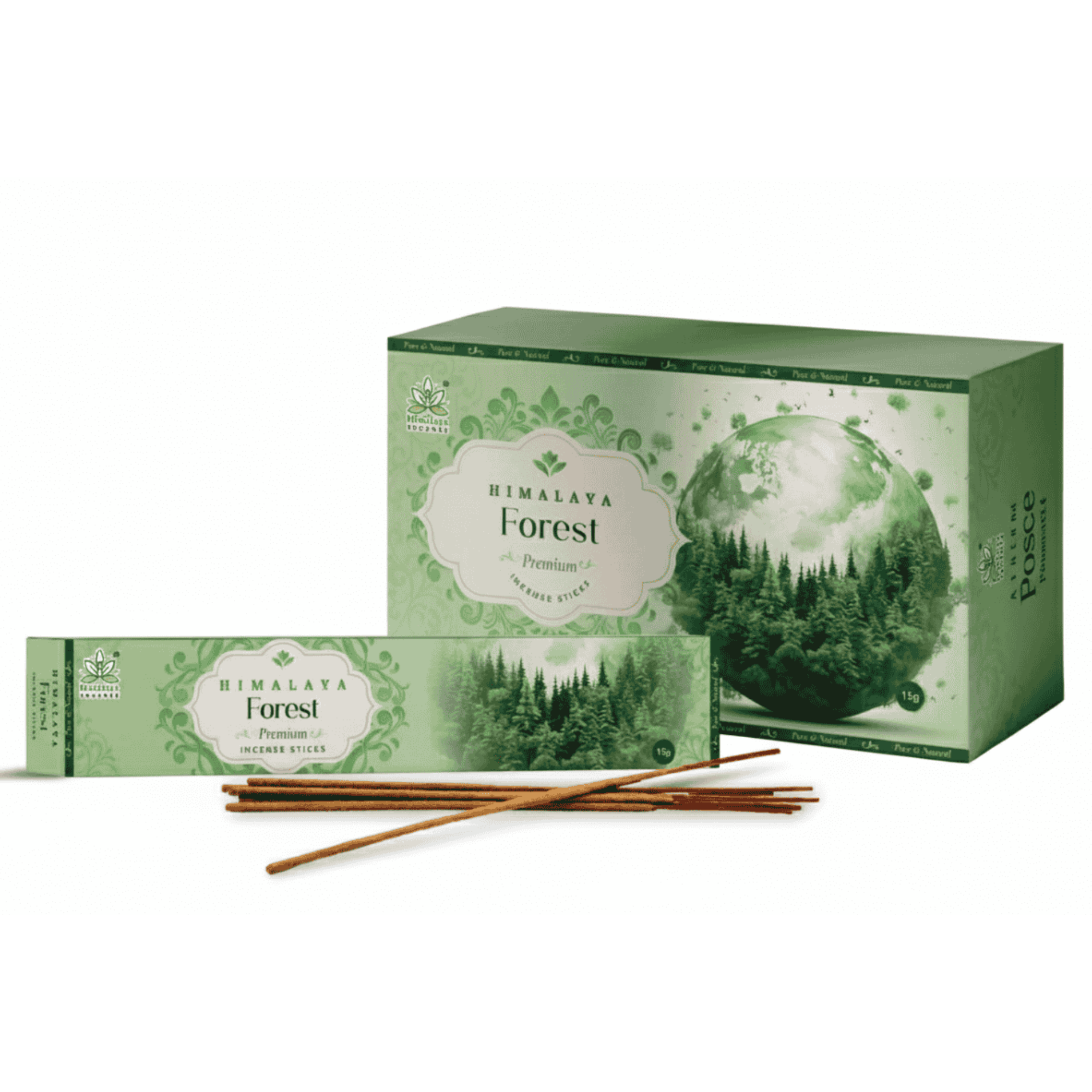 Bastoncino di incenso premium della foresta dell'Himalaya-15 g